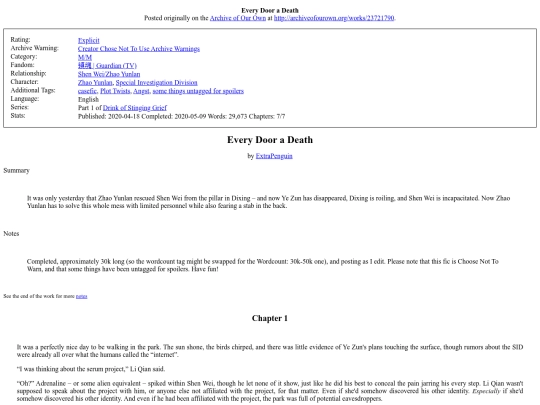 fic/23721790EveryDooraDeath screenshot
