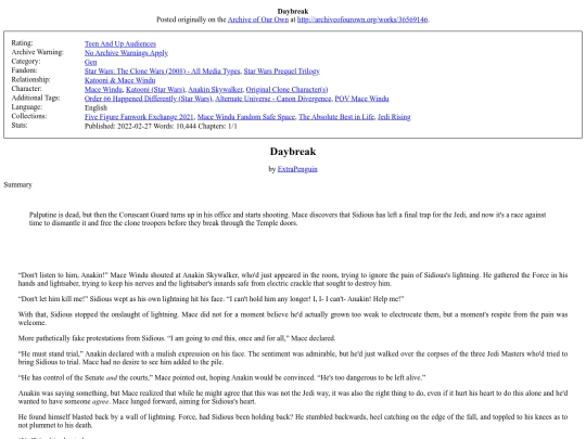 fic/36569146Daybreak screenshot