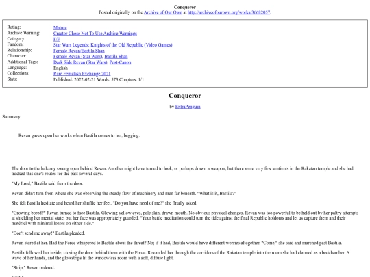 fic/36682057Conqueror screenshot