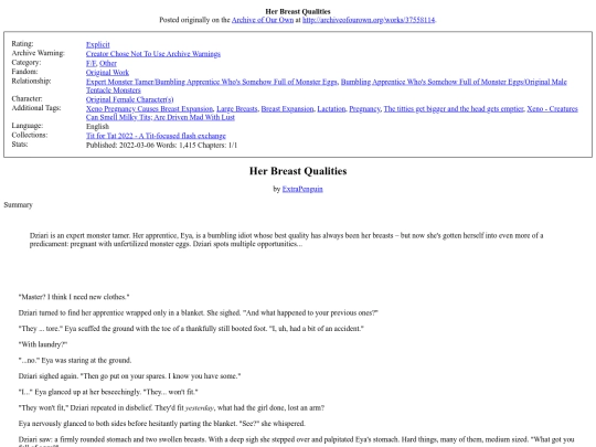 fic/37558114HerBreastQualities screenshot