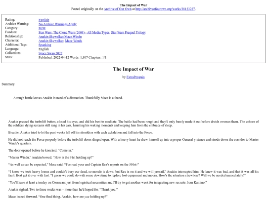 fic/38123227TheImpactofWar screenshot