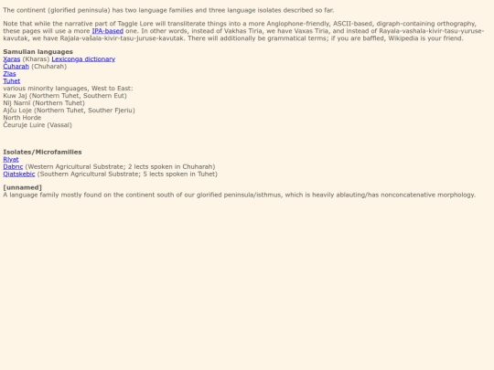 taggle/conlangs screenshot