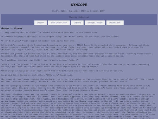 syncope screenshot