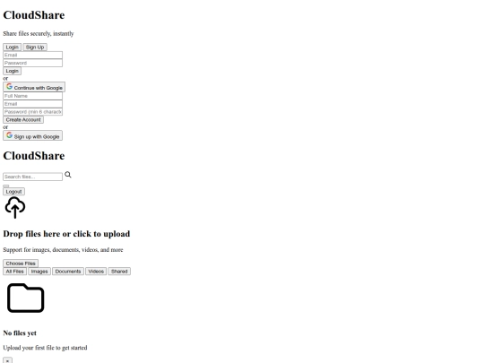 fileshare screenshot