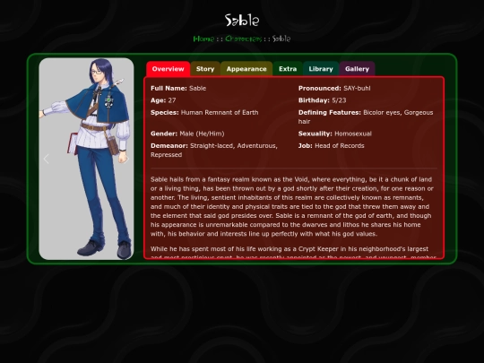 Characters/Sable screenshot