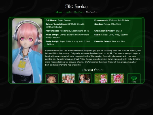 Dolls/Archive/Sonico screenshot