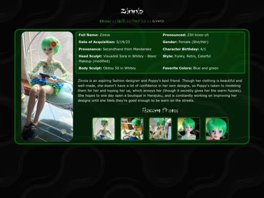 Dolls/Archive/Zinnia screenshot