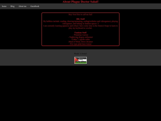 aboutme screenshot