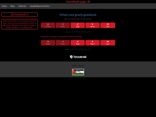 guestbook screenshot