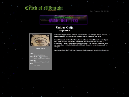 HOFUniqueOuija screenshot