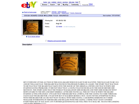 ebayouija screenshot