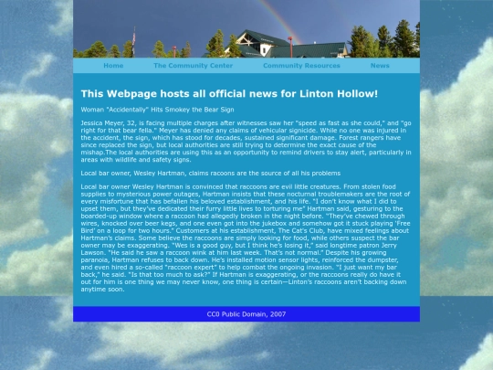 news screenshot