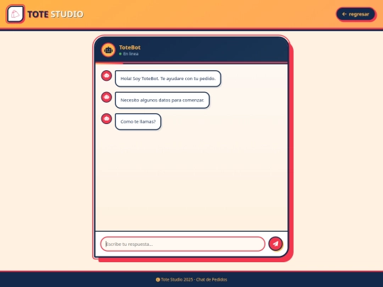chat-bot-page screenshot