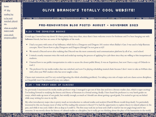 old-blog screenshot
