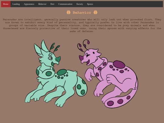 info nav/behavior screenshot