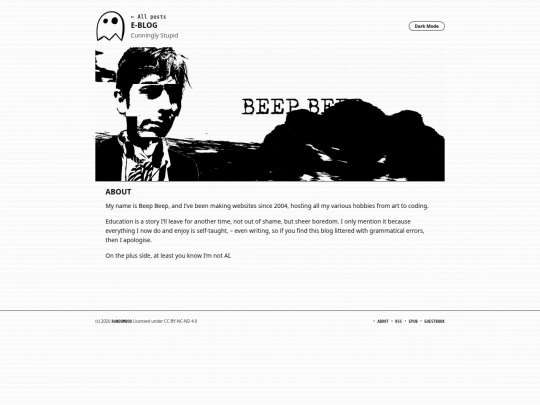blog/about screenshot