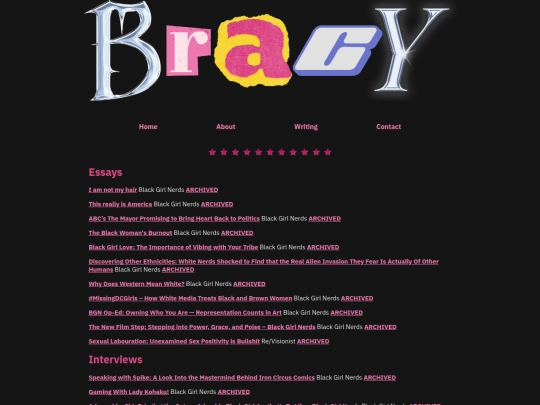 archived-writing screenshot