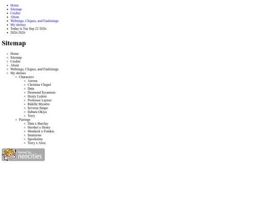sitemap screenshot