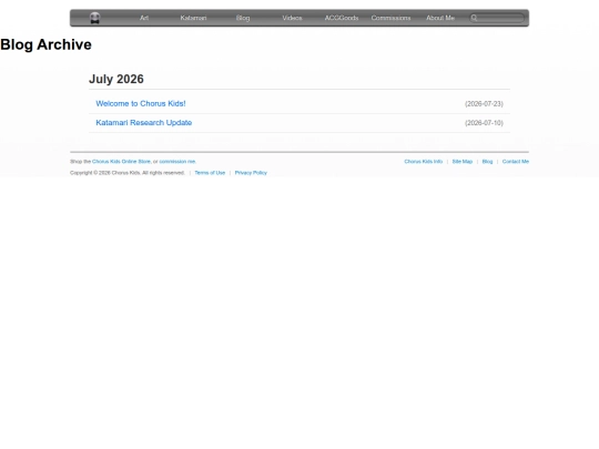 blog/archive screenshot