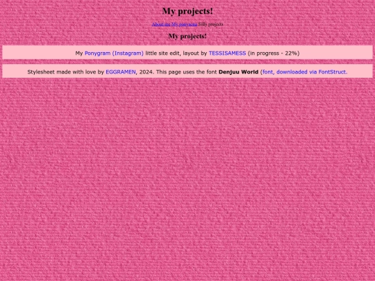 projects screenshot