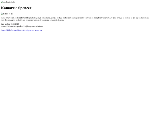 Personal site/6.1 screenshot