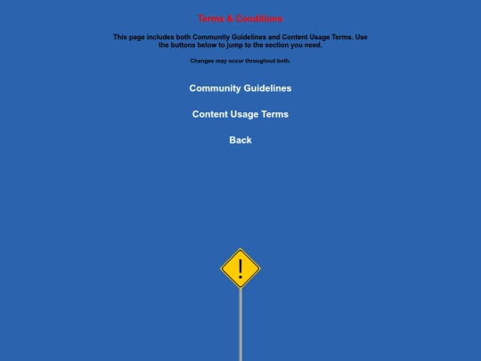 terms screenshot