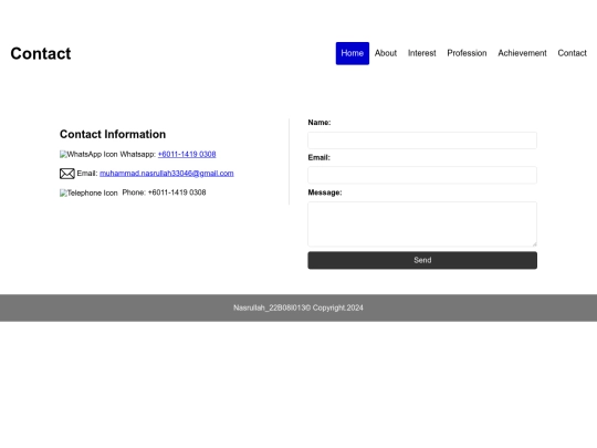contact screenshot