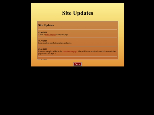updates screenshot