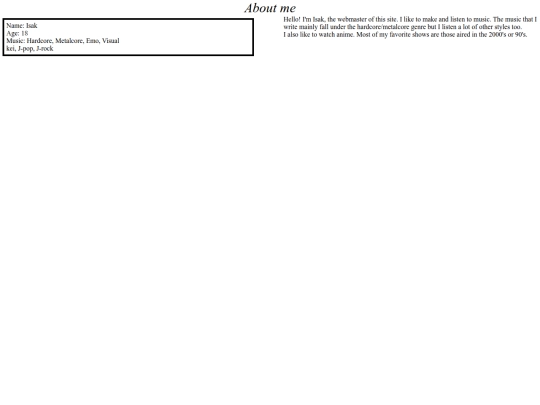 aboutme screenshot