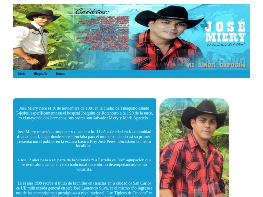 biografia screenshot