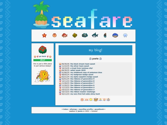 blog screenshot