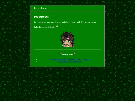 resources screenshot