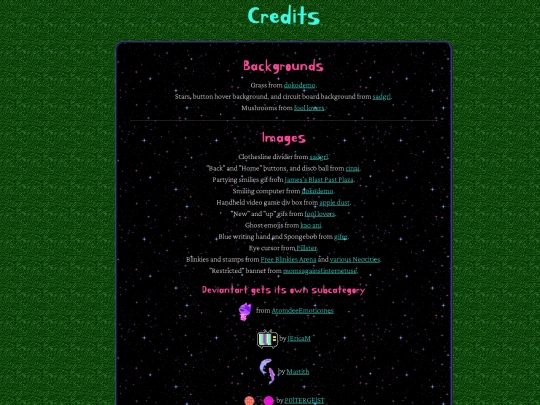 credits screenshot