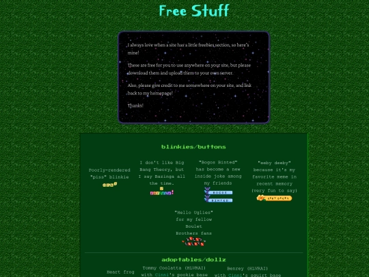 galleries/freebies screenshot