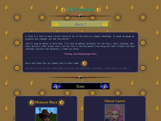 sims/faerun/profiles screenshot