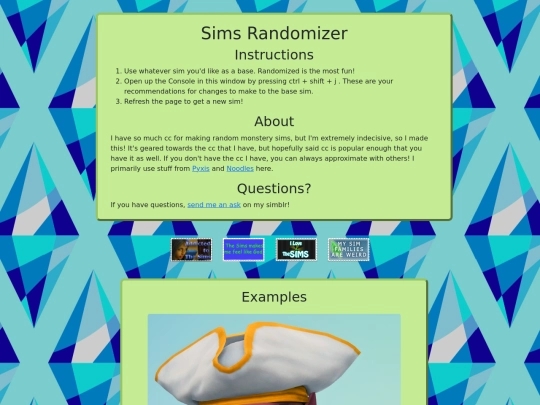 sims/sims_randomizer screenshot