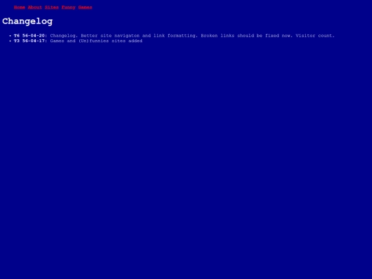 Changes screenshot