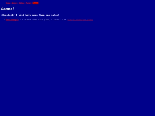 Games screenshot