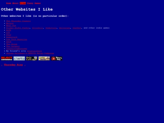 Sites screenshot
