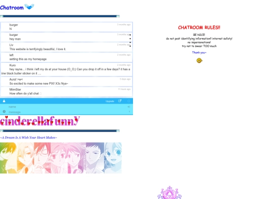 cinderellafunny/chatroom screenshot