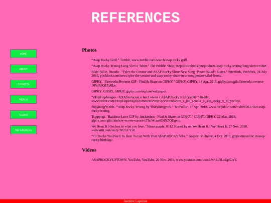 project/references screenshot