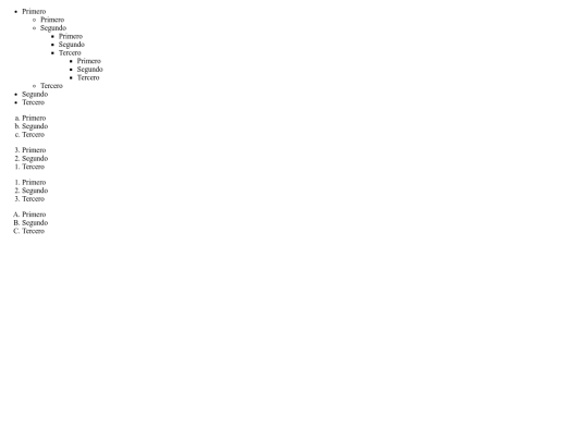 Listas screenshot