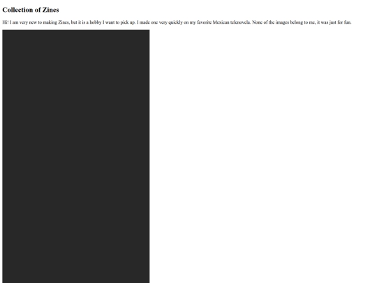 Zines screenshot