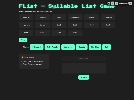 FList screenshot