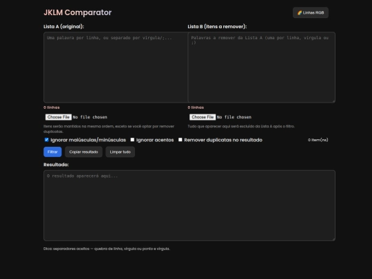 listcomparator screenshot
