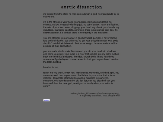 writing/poetry/aortic-dissection screenshot