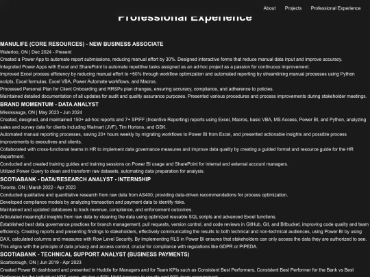 experience screenshot
