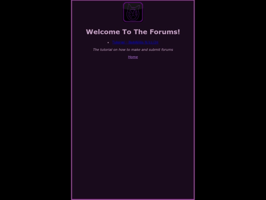 Forums screenshot