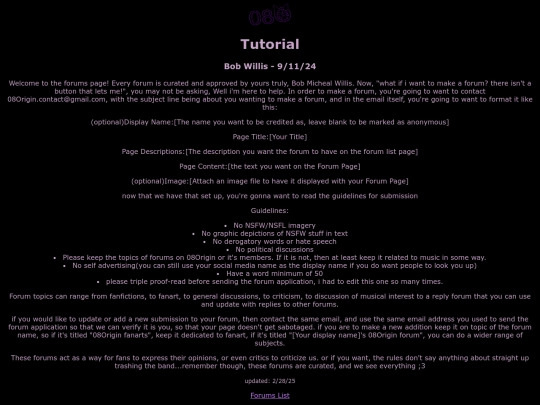 Forums/forum08O screenshot