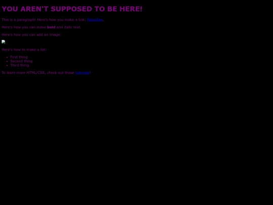 Secret screenshot